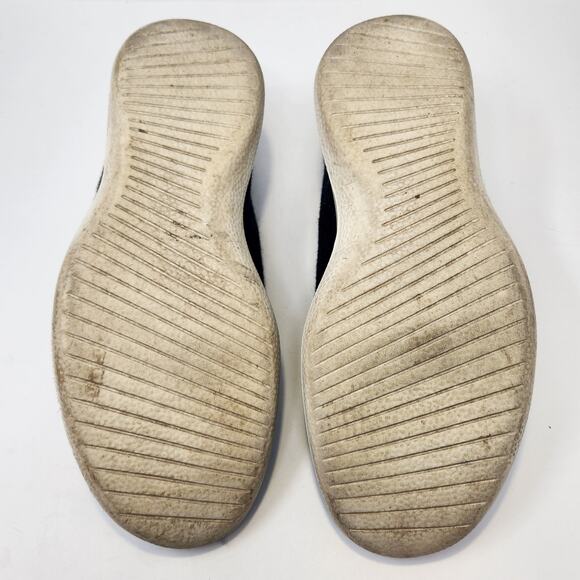 Allbirds Men Wool Runners Black White Sneaker Size 9 Lace Up Low Top Merino Wool - Picture 8 of 8